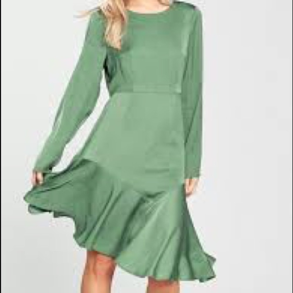Vero Moda Asymmetrical Green Dress